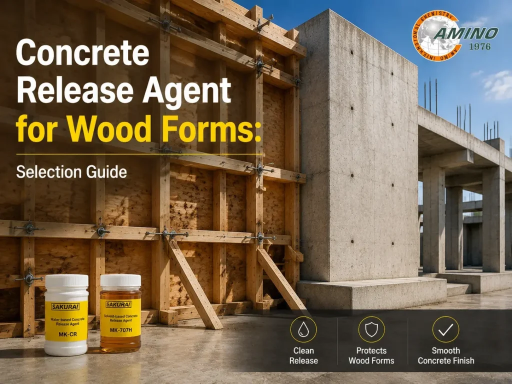 concrete release agent for wood forms